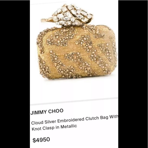 BRAND NEW! SOLD OUT JIMMY CHOO CLOUD CLUTCH - Picture 2 of 8